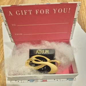 Atrium Gold Infinity Brooch in Xmas Box